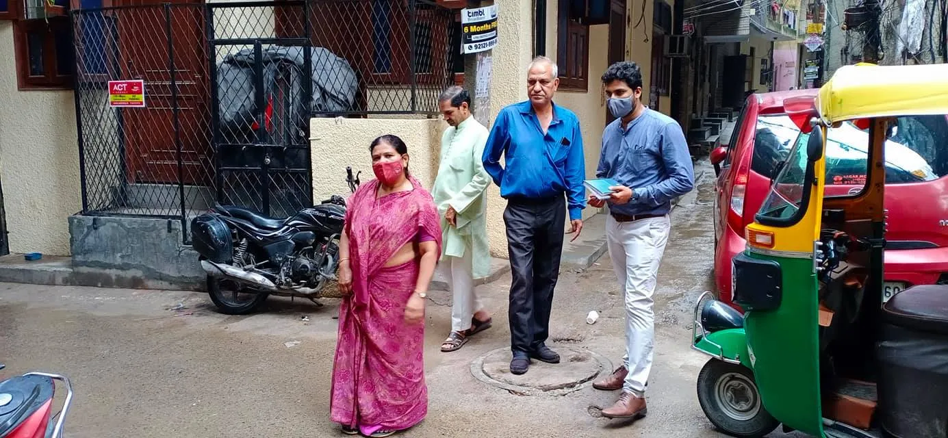 किलोकरी गांव का विभागीय अधिकारियों संग सुबह निरीक्षण — तस्वीर 1 में से 12