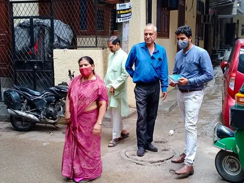 किलोकरी गांव का विभागीय अधिकारियों संग सुबह निरीक्षण