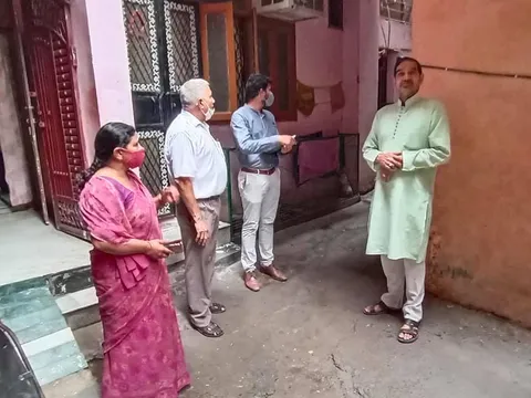 किलोकरी गांव का विभागीय अधिकारियों संग सुबह निरीक्षण — 5