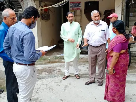 किलोकरी गांव का विभागीय अधिकारियों संग सुबह निरीक्षण — 8