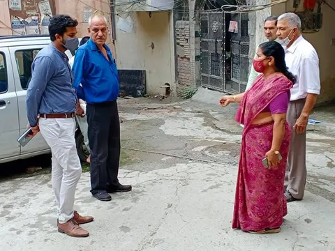 किलोकरी गांव का विभागीय अधिकारियों संग सुबह निरीक्षण — 9