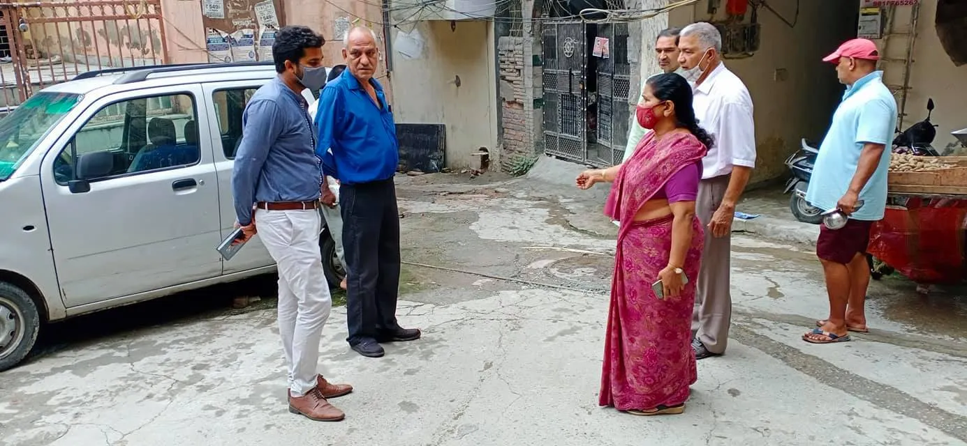 किलोकरी गांव का विभागीय अधिकारियों संग सुबह निरीक्षण — तस्वीर 9 में से 12