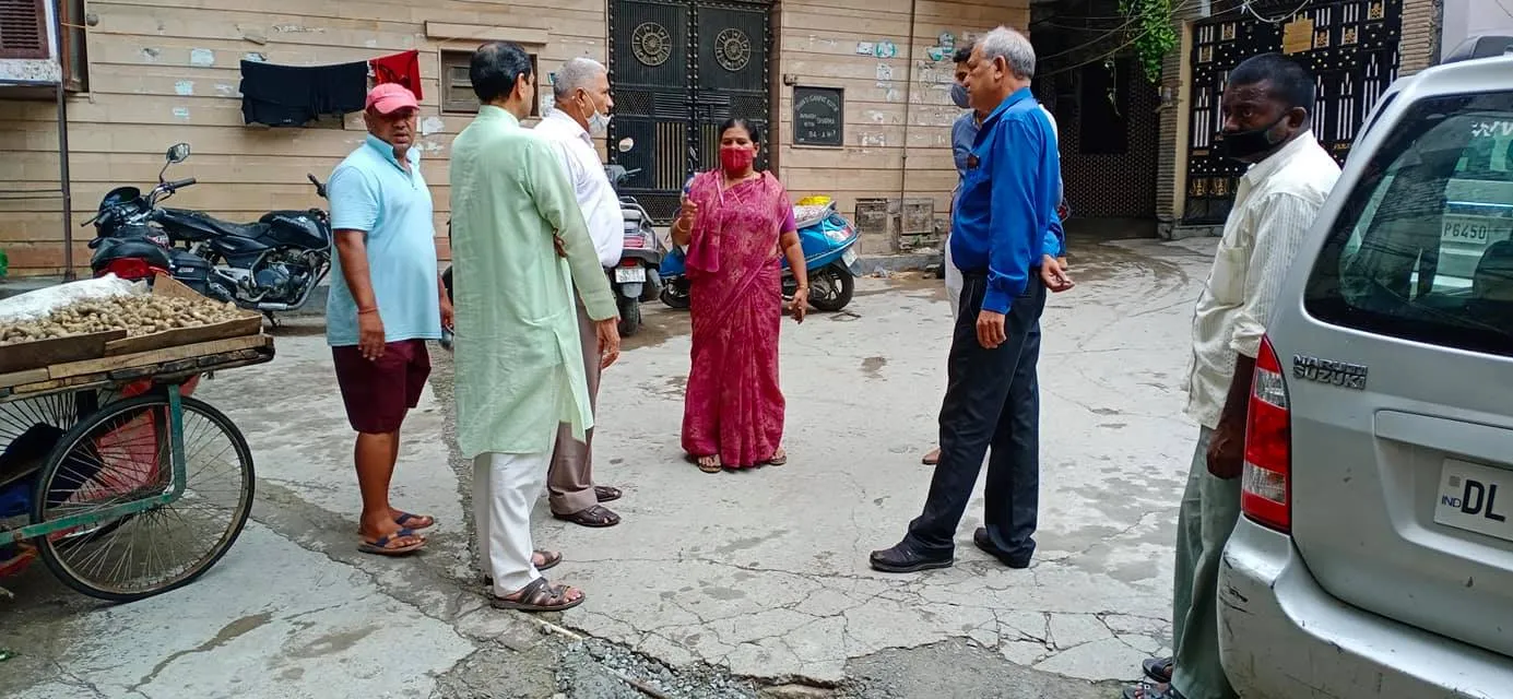 किलोकरी गांव का विभागीय अधिकारियों संग सुबह निरीक्षण — तस्वीर 11 में से 12