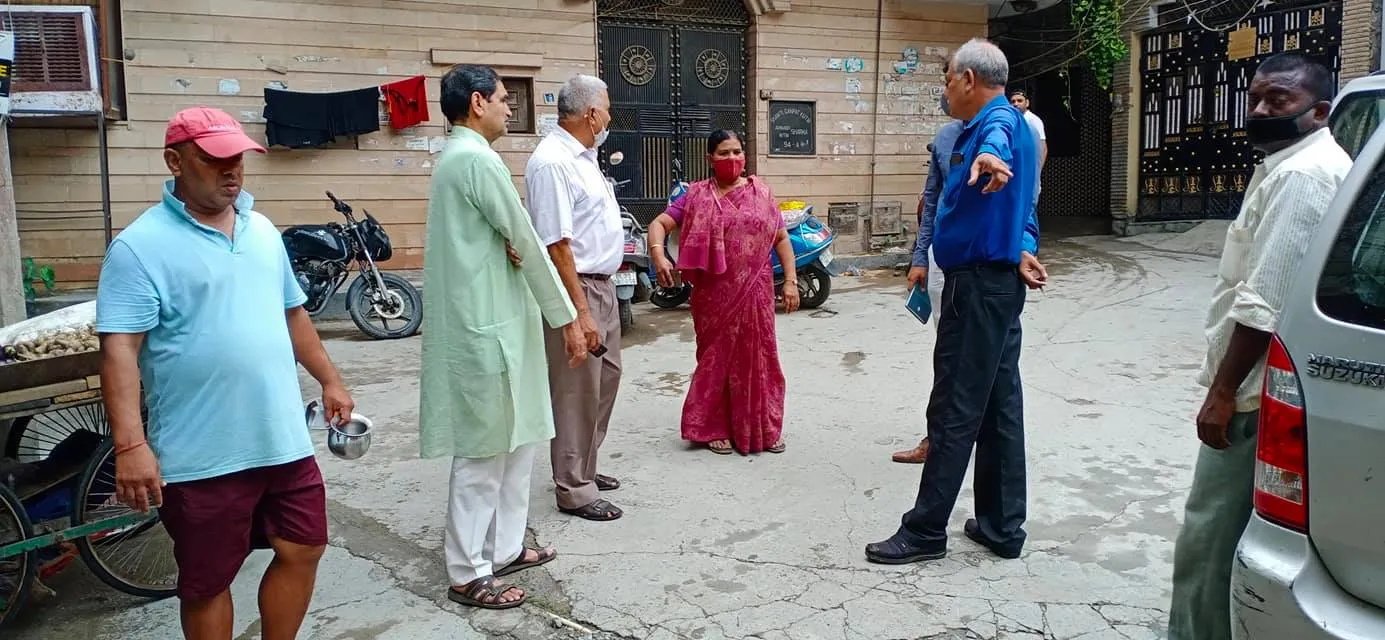किलोकरी गांव का विभागीय अधिकारियों संग सुबह निरीक्षण — तस्वीर 12 में से 12