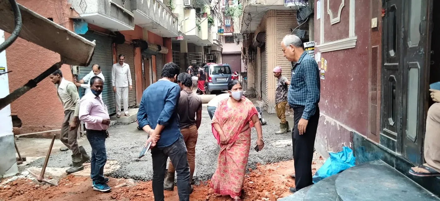 किलोकरी वैष्णो माता मंदिर के आस-पास गलियों के नवनिर्माण का शुभारंभ — तस्वीर 2 में से 12