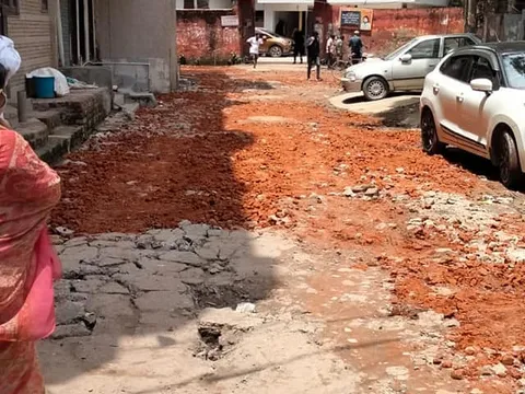 किलोकरी वैष्णो माता मंदिर के आस-पास गलियों के नवनिर्माण का शुभारंभ — 5