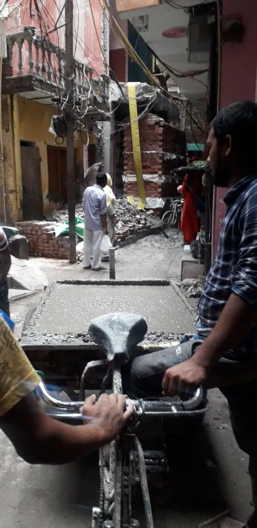 सराय काले खां ईशाक मस्जिद के आस-पास गलियों के नवनिर्माण का शुभारंभ — तस्वीर 1 में से 15