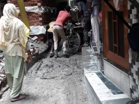 सराय काले खां ईशाक मस्जिद के आस-पास गलियों के नवनिर्माण का शुभारंभ — 2