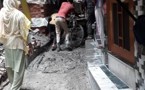 सराय काले खां ईशाक मस्जिद के आस-पास गलियों के नवनिर्माण का शुभारंभ