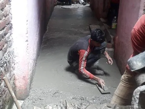 सराय काले खां ईशाक मस्जिद के आस-पास गलियों के नवनिर्माण का शुभारंभ — 6