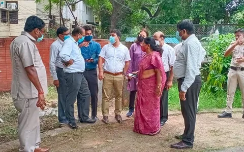 उपायुक्त संग सराय काले खां क्षेत्र का निरीक्षण दौरा