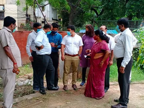 उपायुक्त संग सराय काले खां क्षेत्र का निरीक्षण दौरा — 2
