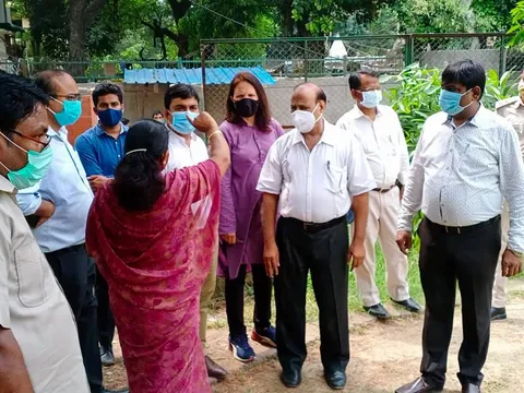 उपायुक्त संग सराय काले खां क्षेत्र का निरीक्षण दौरा — 3