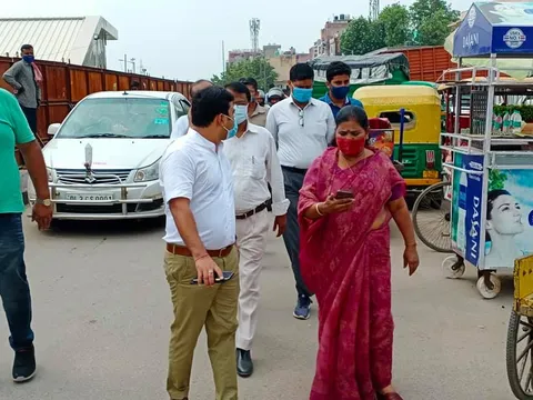 उपायुक्त संग सराय काले खां क्षेत्र का निरीक्षण दौरा — 6