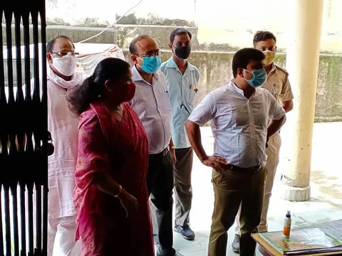उपायुक्त संग सराय काले खां क्षेत्र का निरीक्षण दौरा — 11