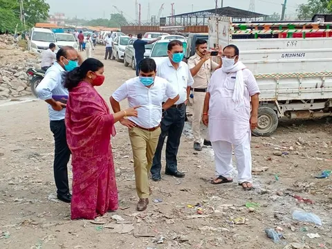 उपायुक्त संग सराय काले खां क्षेत्र का निरीक्षण दौरा — 14
