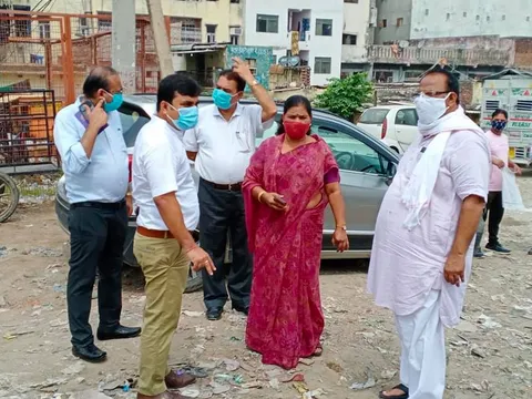 उपायुक्त संग सराय काले खां क्षेत्र का निरीक्षण दौरा — 15