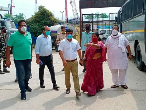 उपायुक्त संग सराय काले खां क्षेत्र का निरीक्षण दौरा — 16