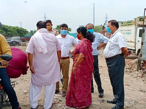 उपायुक्त संग सराय काले खां क्षेत्र का निरीक्षण दौरा — 18