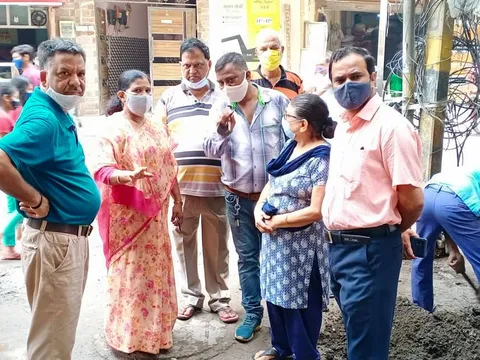 भगवान नगर चौक बाज़ार का सुबह निरीक्षण — 2