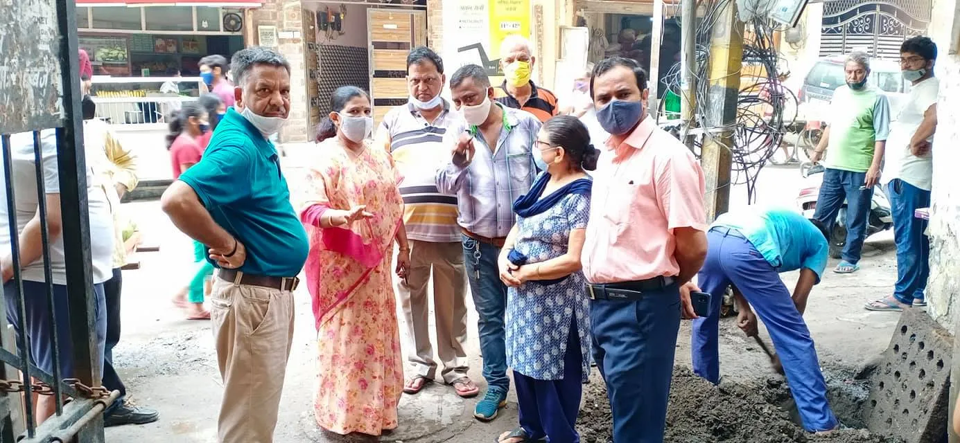 भगवान नगर चौक बाज़ार का सुबह निरीक्षण — तस्वीर 2 में से 8