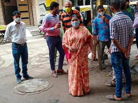 भगवान नगर चौक बाज़ार का सुबह निरीक्षण — 5