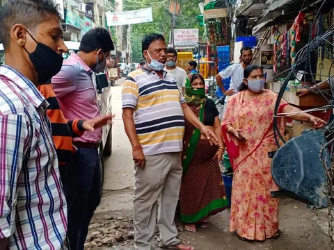 भगवान नगर चौक बाज़ार का सुबह निरीक्षण — 6