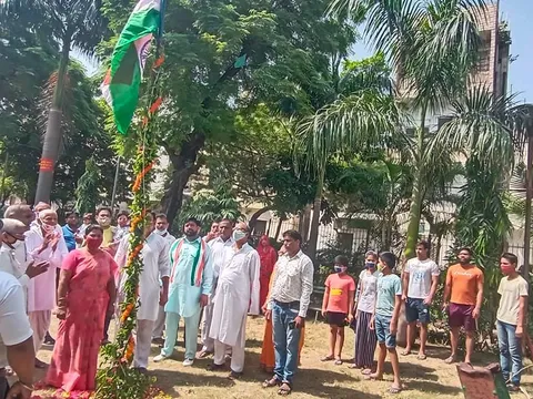 75वां स्वतंत्रता दिवस: राजेश वाले पार्क में ध्वजारोहण — 5