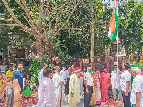 75वां स्वतंत्रता दिवस: अंबेडकर पार्क में ध्वजारोहण — 2