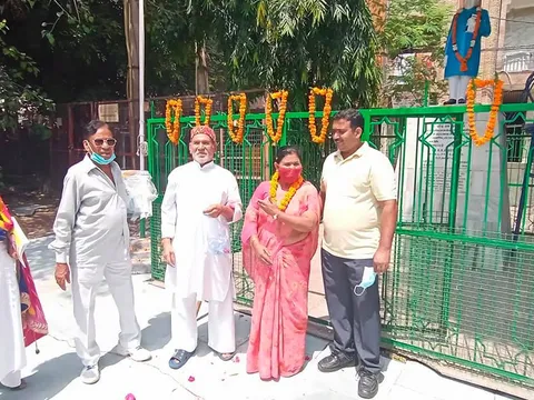75वां स्वतंत्रता दिवस: अंबेडकर पार्क में ध्वजारोहण — 9