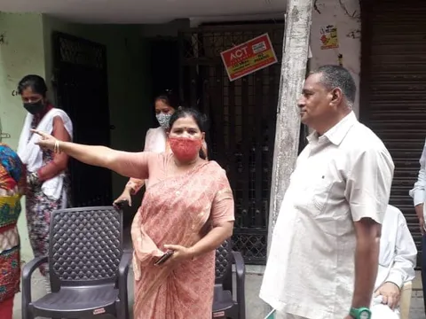 किलोकरी मस्जिद के पास आरडब्ल्यूए संग सुबह निरीक्षण — 3