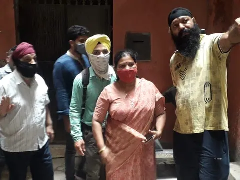 किलोकरी मस्जिद के पास आरडब्ल्यूए संग सुबह निरीक्षण — 5