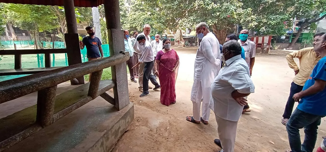 किलोकरी मद्रासी कैंप पार्क का आरडब्ल्यूए संग सुबह निरीक्षण — तस्वीर 2 में से 13