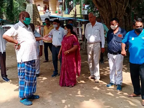 किलोकरी मद्रासी कैंप पार्क का आरडब्ल्यूए संग सुबह निरीक्षण — 4