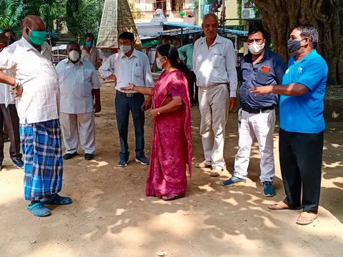 किलोकरी मद्रासी कैंप पार्क का आरडब्ल्यूए संग सुबह निरीक्षण — 5