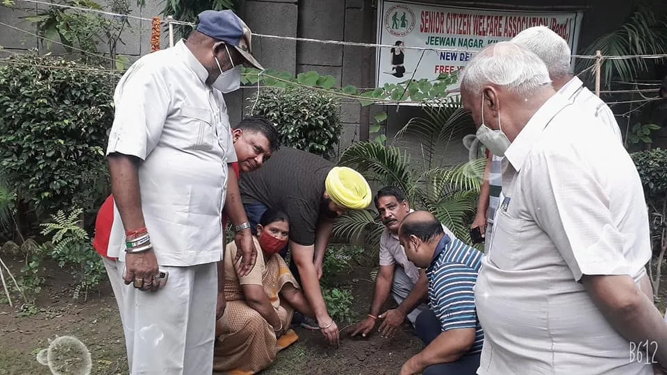 जीवन नगर में राजीव गांधी जी की जयंती पर वृक्षारोपण — तस्वीर 4 में से 12