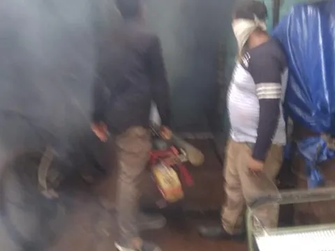 आई जी कैंप 2 में एंटी मलेरिया फॉगिंग — 5