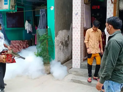 सनलाइट कॉलोनी नं 1 में एंटी मलेरिया फॉगिंग — 3
