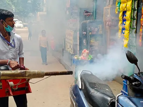 सनलाइट कॉलोनी नं 1 में एंटी मलेरिया फॉगिंग — 7