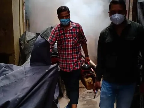 सनलाइट कॉलोनी नं 1 में एंटी मलेरिया फॉगिंग — 14