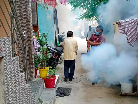 सनलाइट कॉलोनी नं 1 में एंटी मलेरिया फॉगिंग — 18