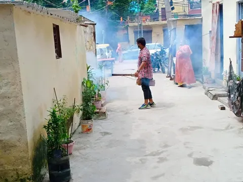 सनलाइट कॉलोनी नं 1 में एंटी मलेरिया फॉगिंग — 19