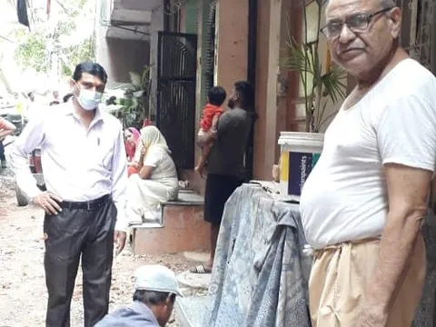 धोबी बस्ती में गलियों के नवनिर्माण कार्य का शुभारंभ — 7