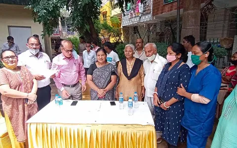 मदर डेयरी पार्क में खाली कमरा सिलाई मशीन सेंटर हेतु समर्पित
