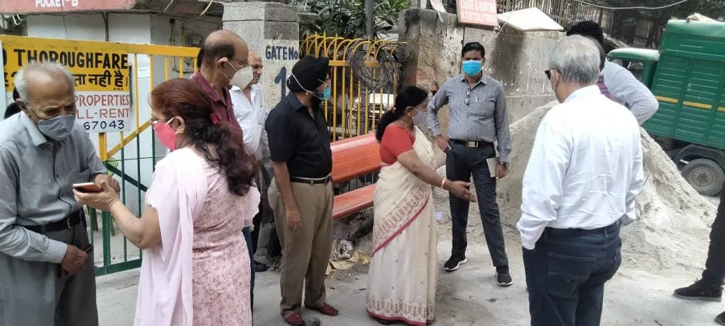 सिद्धार्थ एक्सटेंशन पॉकेट बी का आरडब्ल्यूए संग निरीक्षण — तस्वीर 1 में से 21