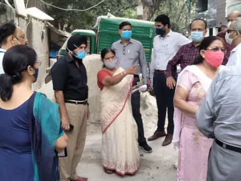 सिद्धार्थ एक्सटेंशन पॉकेट बी का आरडब्ल्यूए संग निरीक्षण — 4