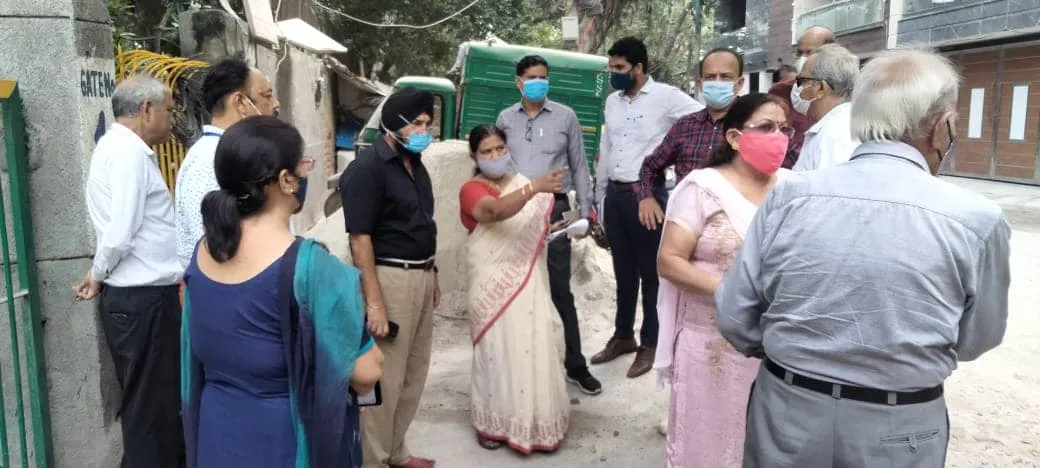 सिद्धार्थ एक्सटेंशन पॉकेट बी का आरडब्ल्यूए संग निरीक्षण — तस्वीर 4 में से 21