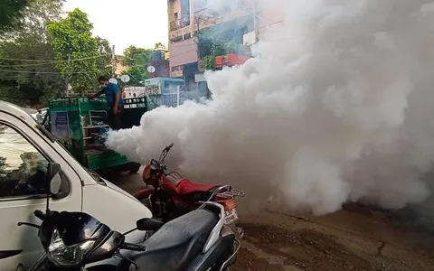 वार्ड 143 में फॉगिंग मशीन चलवाई गई