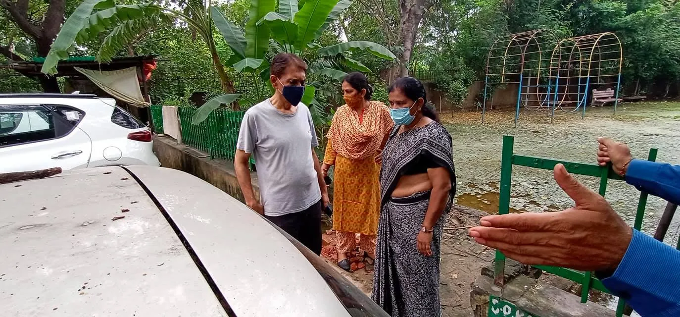 पॉकेट C, पार्क नंबर 07 में जलभराव की समस्या का समाधान — तस्वीर 4 में से 9
