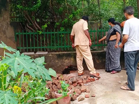 पॉकेट C, पार्क नंबर 07 में जलभराव की समस्या का समाधान — 6